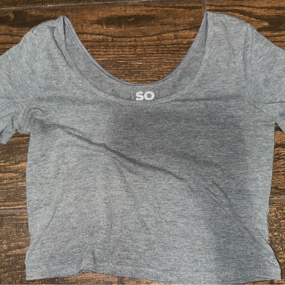 dark grey top
